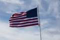 Flying Old Glory atop Mt. Garfield.